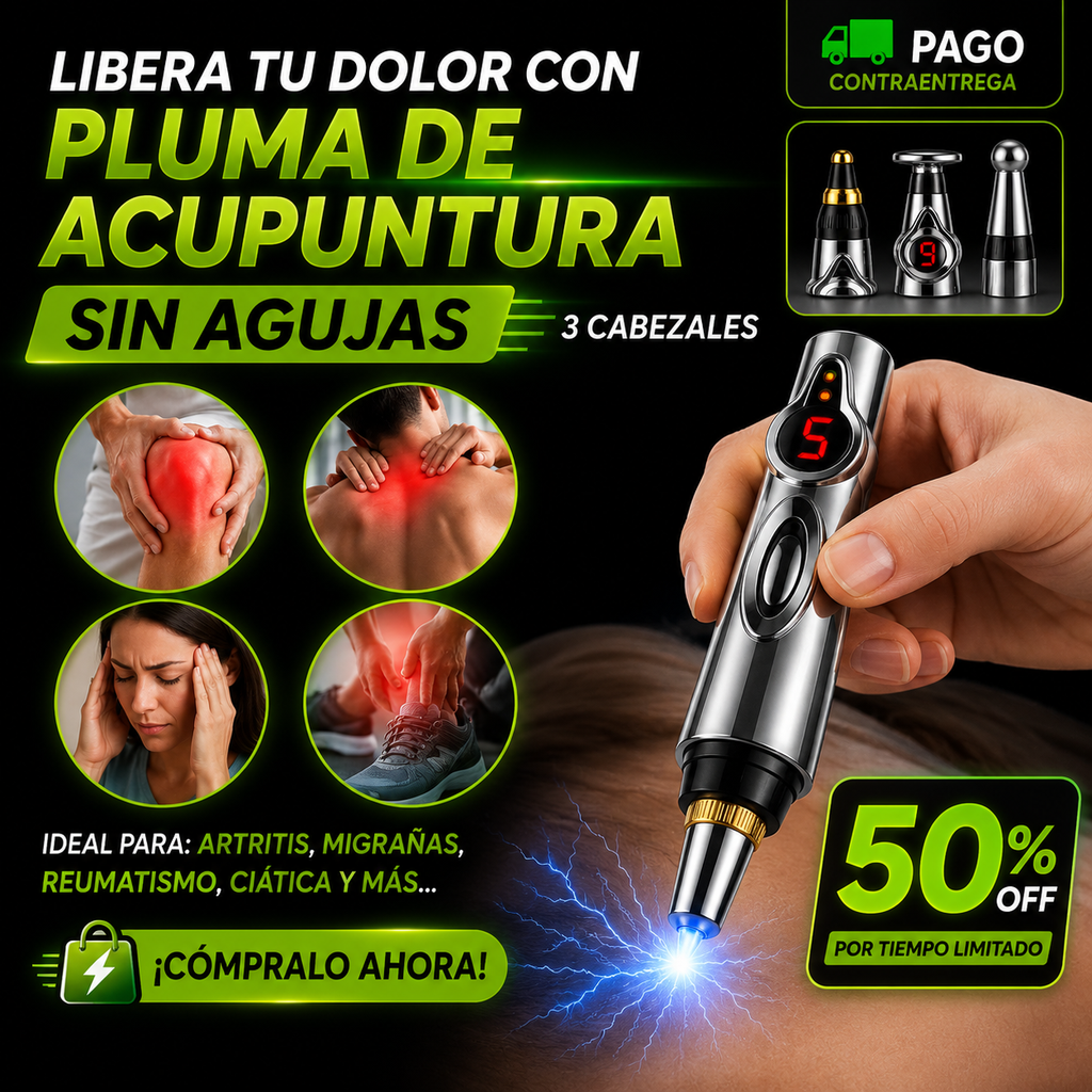 (OFERTA) Lápiz Acupuntura 3 en 1 - ⚡️Alivio Rápido y Natural Sin Agujas