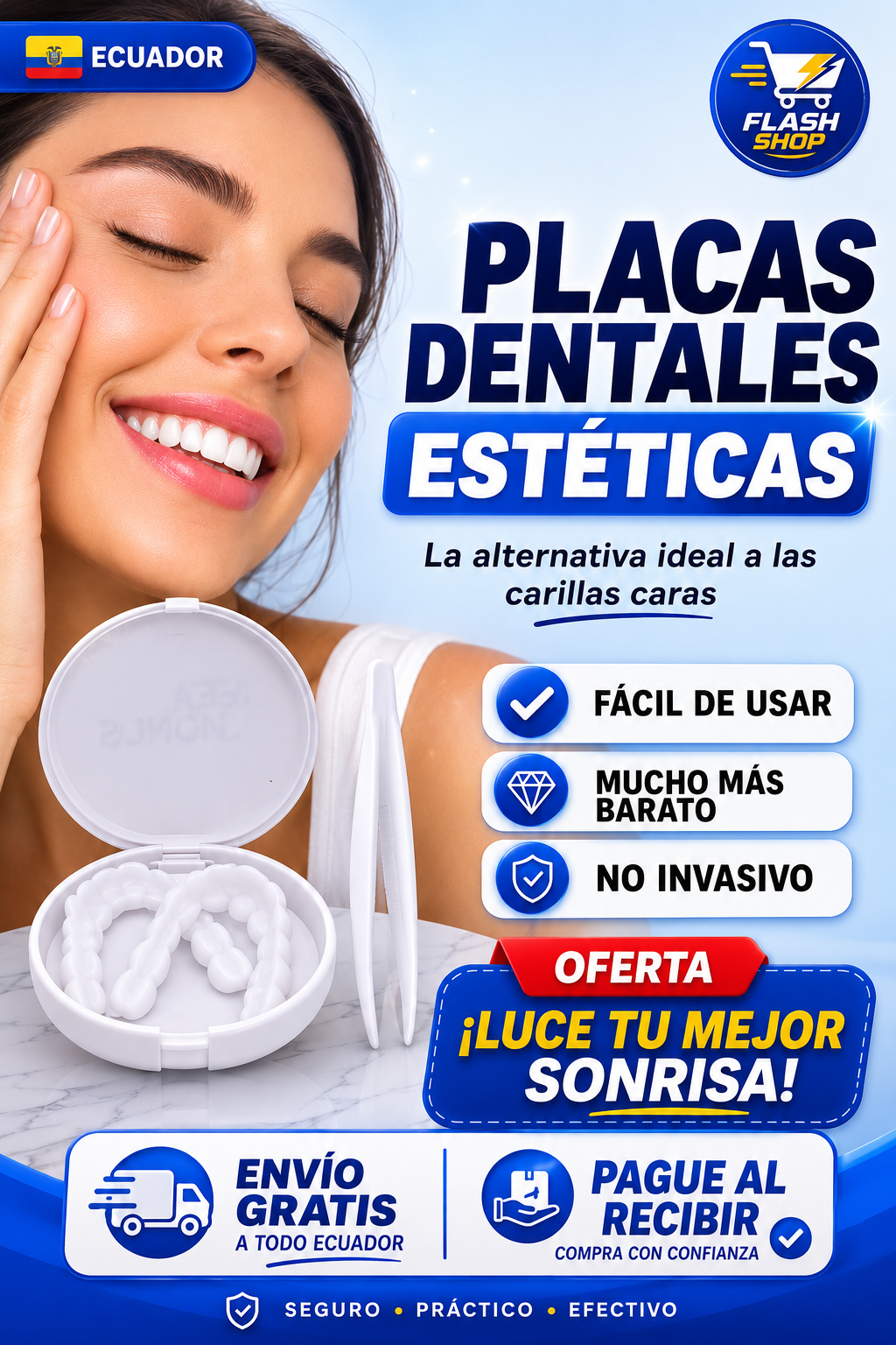 SmilePro 🦷 - Carillas Dentales Ajustables De Resina + ESTUCHE REGALO - ¡Últimas unidades!