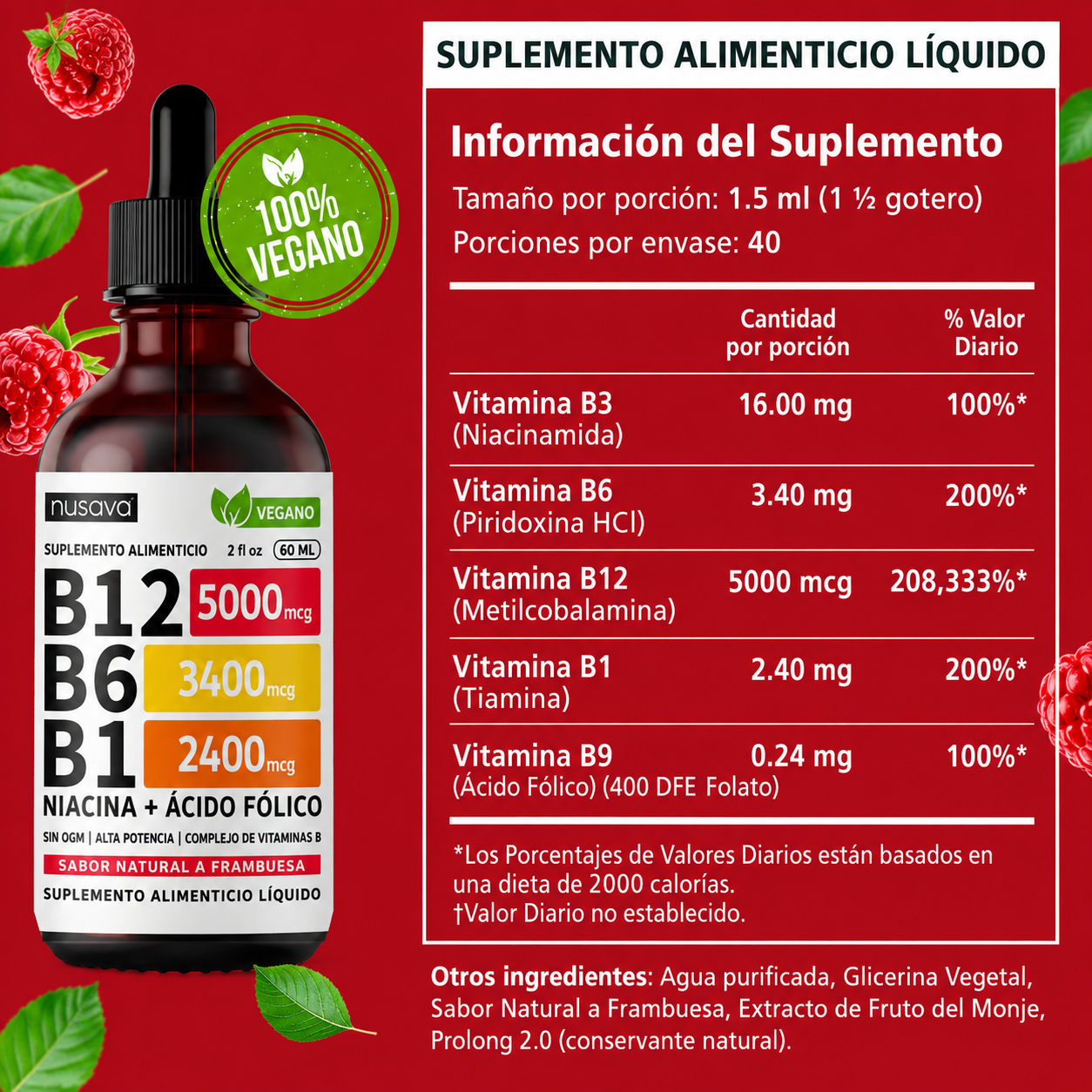 🔥(OFERTA) Complejo B12 Líquido Nusava | Más Energía y Bienestar🩸