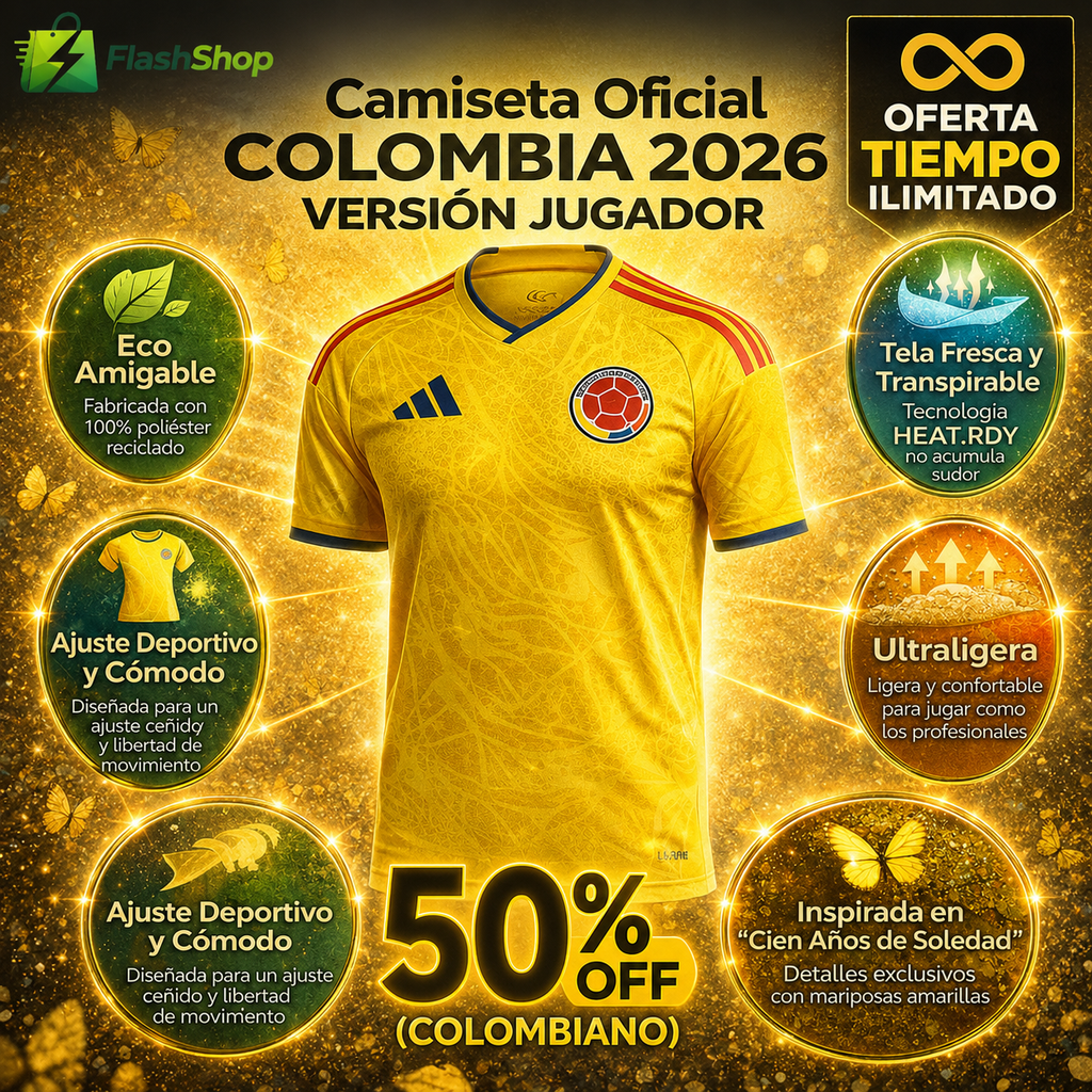 [OFERTA] CAMISETA SELECCION COLOMBIA 2026 (VERSIÓN JUGADORES)🔥