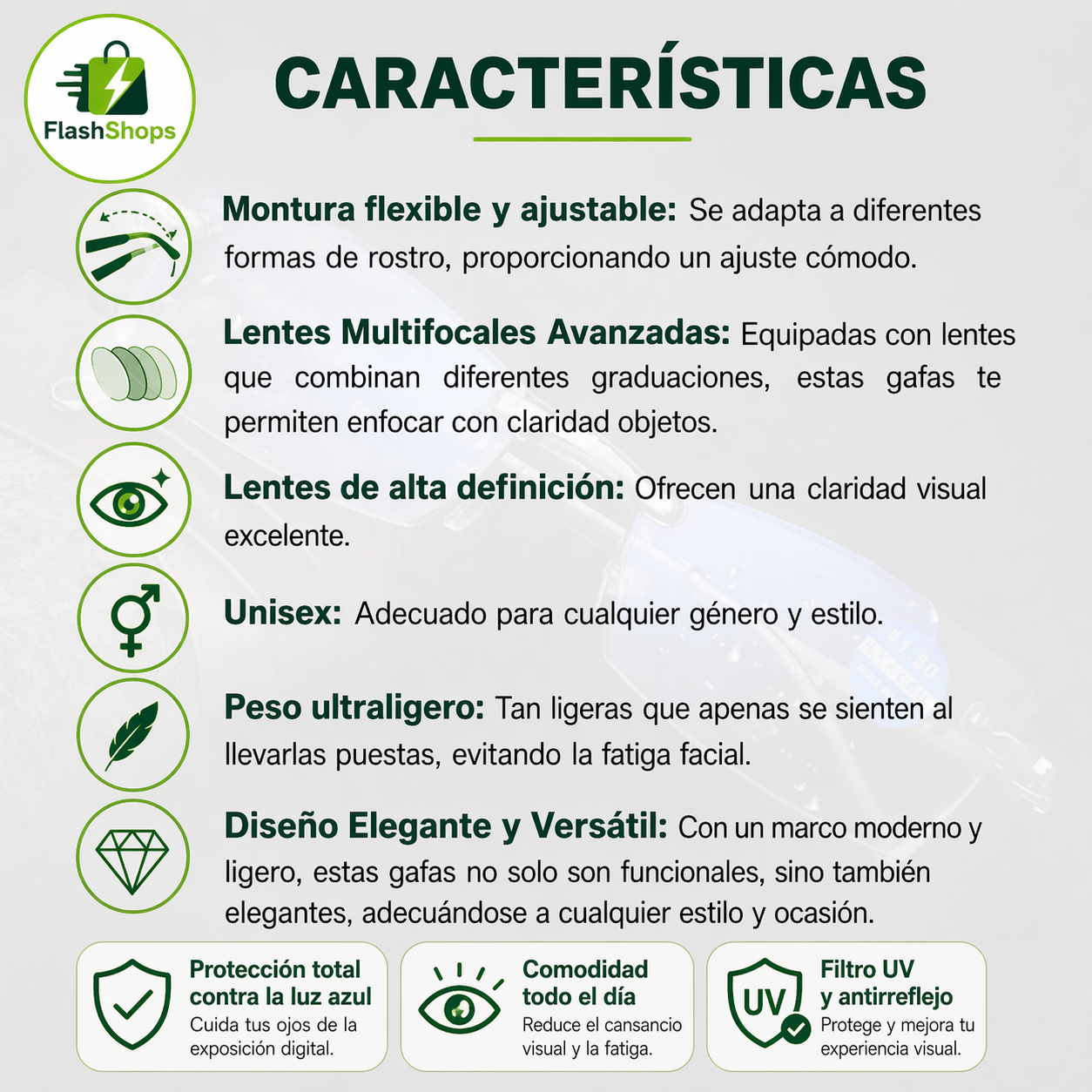 GAFAS TR90 BLUE FOTOCROMATICAS – PROTECCIÓN INTELIGENTE PARA TUS OJOS
