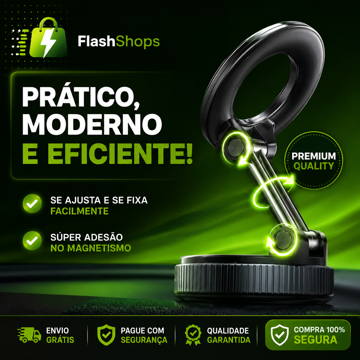 🚨 (OFERTA) SOPORTE MAGNÉTICO PARA TELÉFONO 📱🧲 | Fijación Súper Fuerte y Ajuste 360°